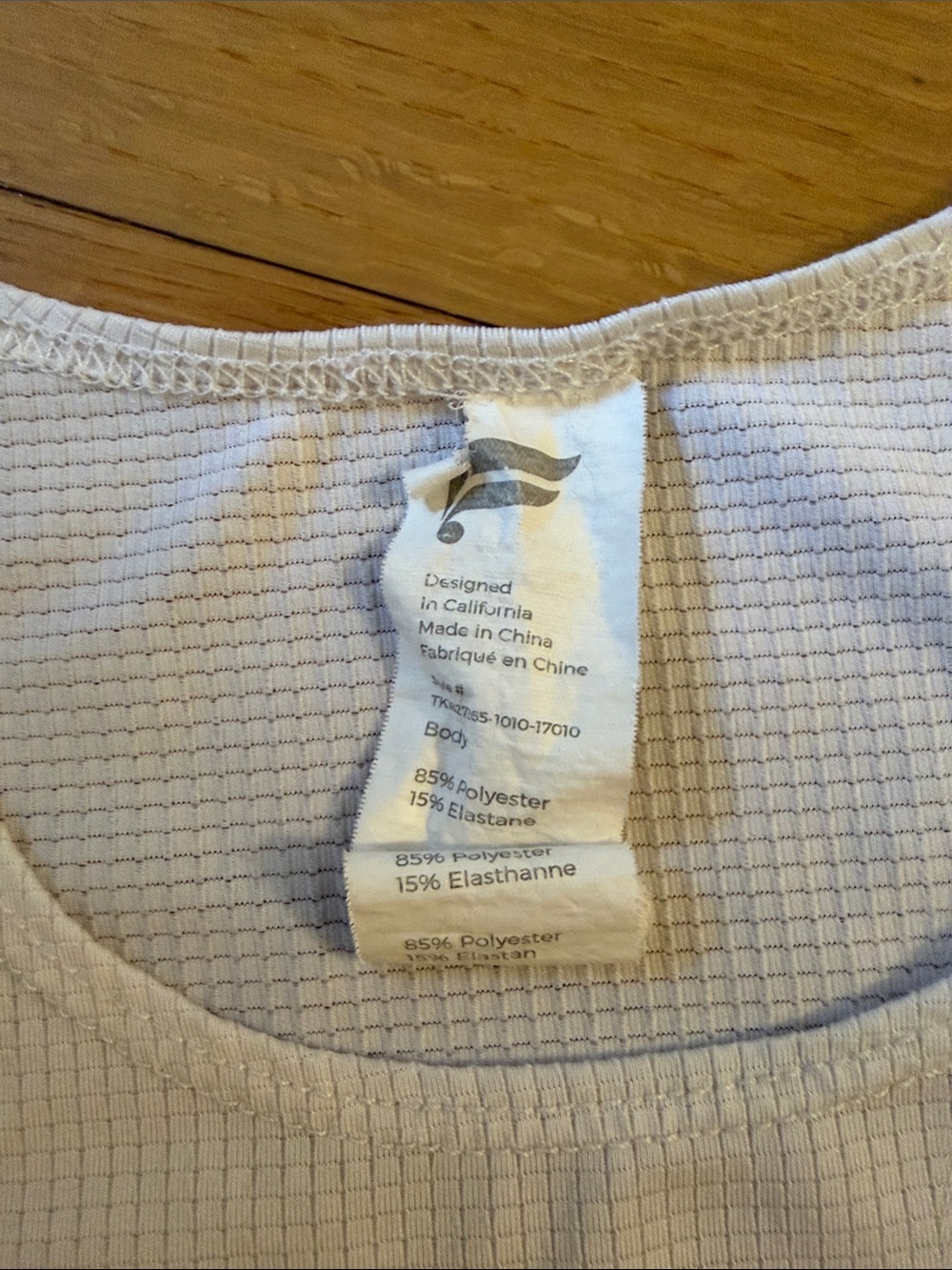 Fabletics White Ribbed High-Neck Tank - Picture 2 of 3